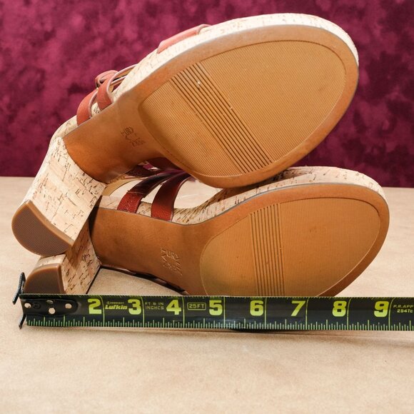 Naturalizer Women Marla Brown Leather Wide Fit Summer Slingback Sandals sz 9.5 - Picture 8 of 8